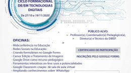 SEDUC realiza o I Ciclo formacional de/em tecnologias digitais