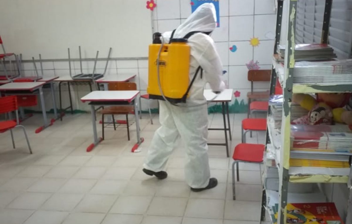 Covid-19: Prefeitura reforçou desinfecção de espaços públicos para o pleito eleitoral deste ano