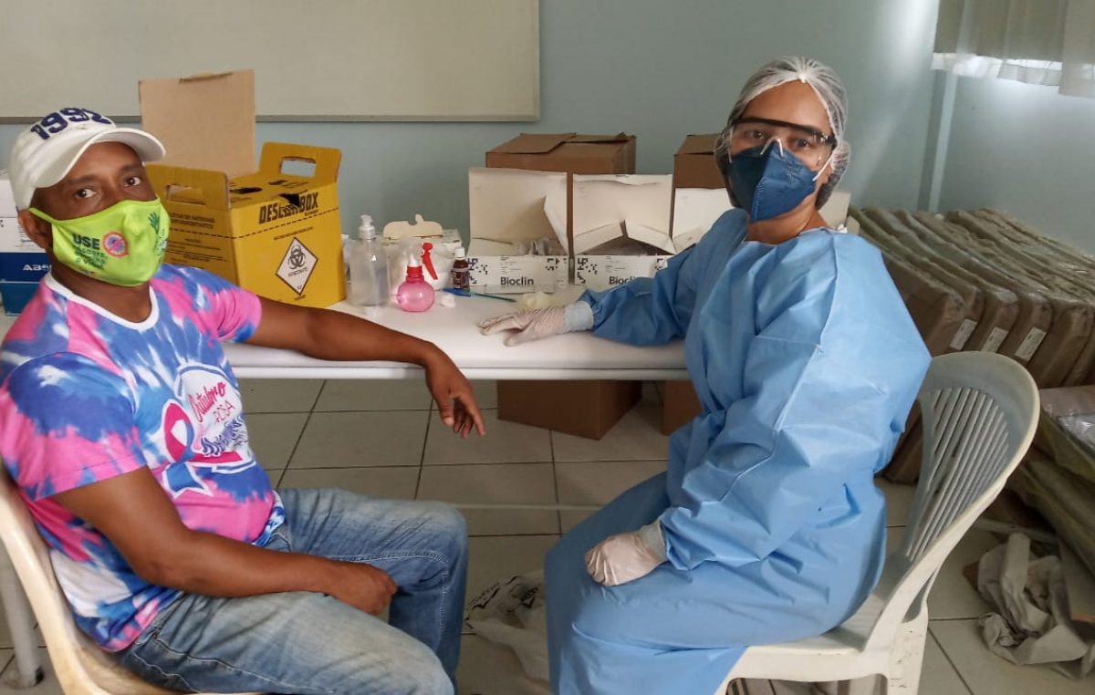 Secretaria da Saúde promoveu ação de testagem no Dezembro Vermelho