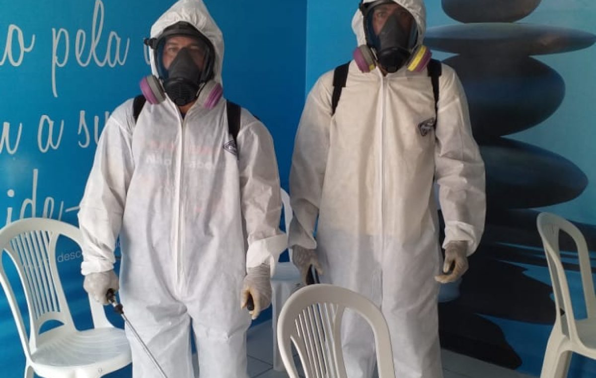 A Prefeitura realizou desinfecção de Unidades de Saúde em São Francisco do Conde