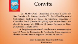 ALASFCOM celebra 10 anos e fará Solenidade de Posse da Diretoria Executiva e Conselho Fiscal, de forma online