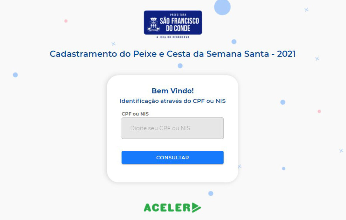 Ajuste no site do Cadastramento do Peixe e Cesta Básica em andamento!