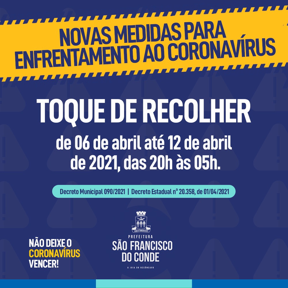 Novas medidas para enfrentamento do Coronavírus seguem até 12 de abril de 2021