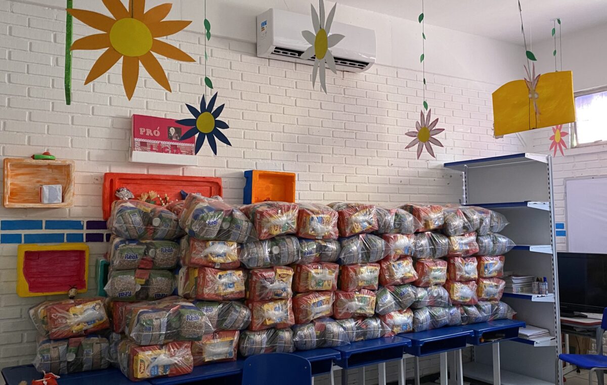 Kit Alimentação Escolar – diversas famílias de alunos já foram contempladas com a entrega dos kits
