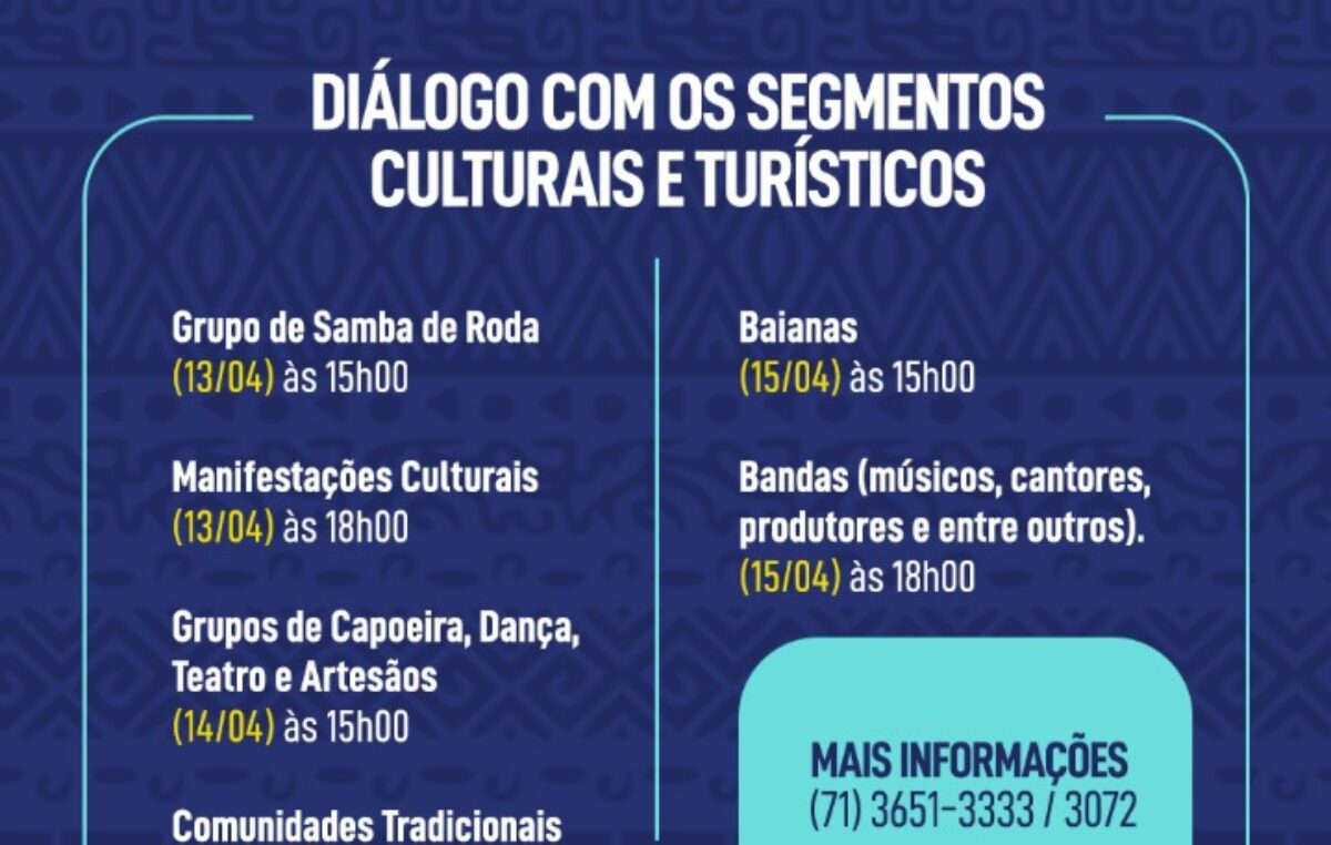 SECULT realiza Escuta Virtual Cultural e Turística