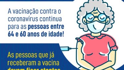 São Francisco do Conde dará continuidade à vacinação contra a COVID-19 para idosos de 64 a 60 anos