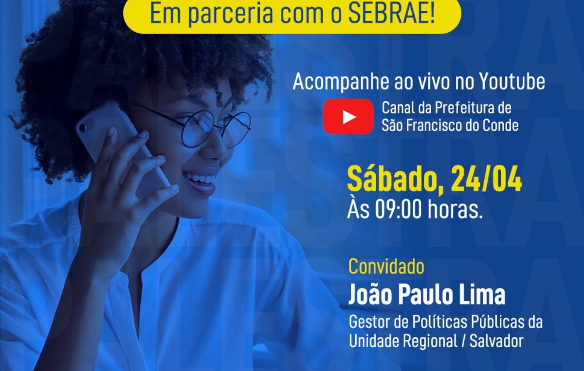 Dia Internacional do Jovem Trabalhador será lembrado com palestra do SEBRAE, neste sábado (24)