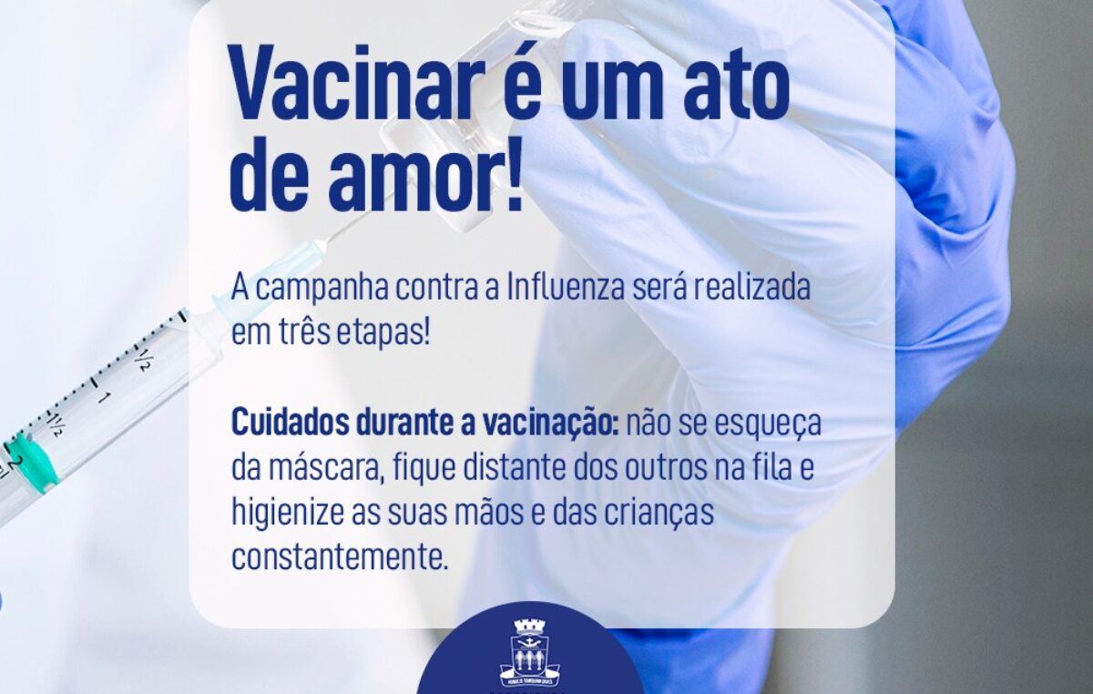 Primeira fase da vacinação contra influenza segue até 10 de maio para crianças, gestantes e trabalhadores da saúde