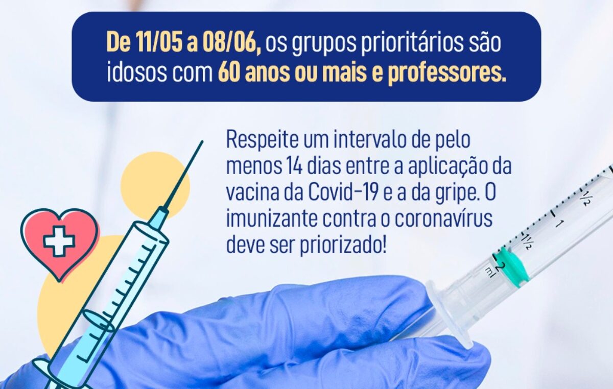 A segunda etapa da Campanha Nacional de Vacinação contra a Gripe (Influenza) começa na terça-feira (11)