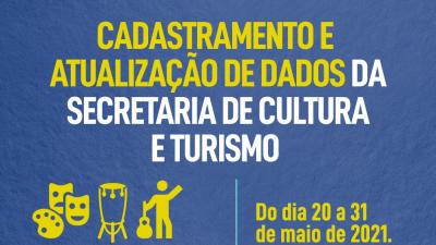 Cadastramento e Atualização dados da Secretaria de Cultura e Turismo