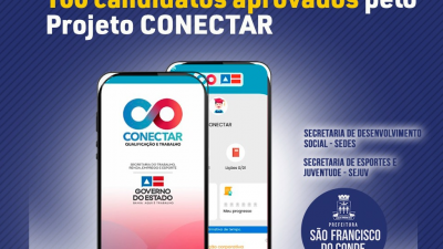 São Francisco do Conde teve 100 candidatos aprovados em Projeto profissionalizante on-line, com bolsa-auxílio