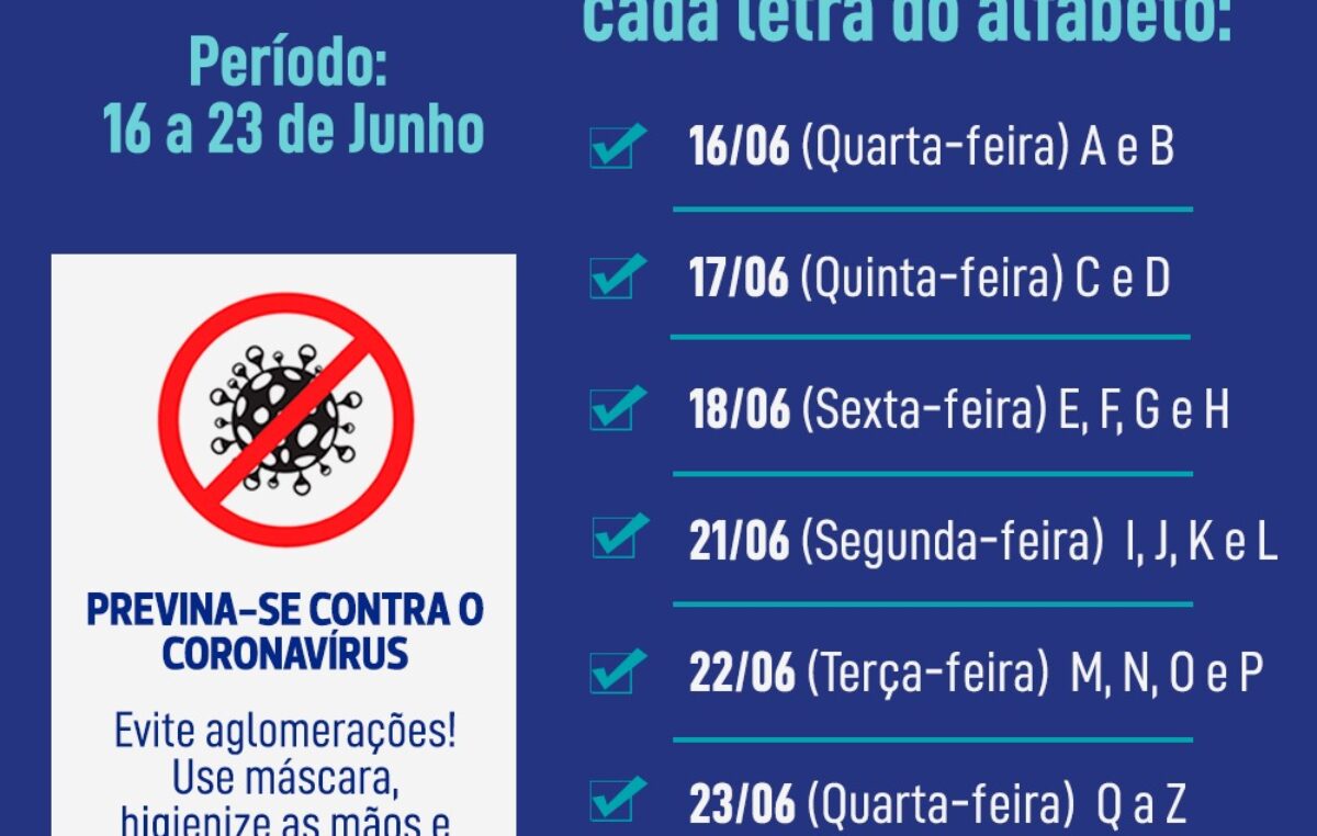 Pagamento do PAS acontece de 16 a 23 de junho