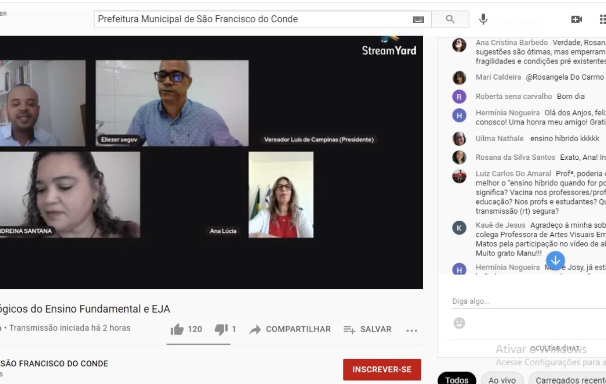 Diálogos Pedagógicos Virtuais do Ensino Fundamental e EJA 2021 teve como foco principal o uso das tecnologias para viabilizar o ensino remoto