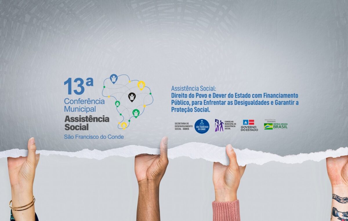 13ª Conferência Municipal de Assistência Social acontece dias 19 e 20 de agosto