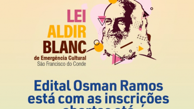 Lei Aldir Blanc: Edital Osman Ramos vai premiar ações do segmento artístico e cultural