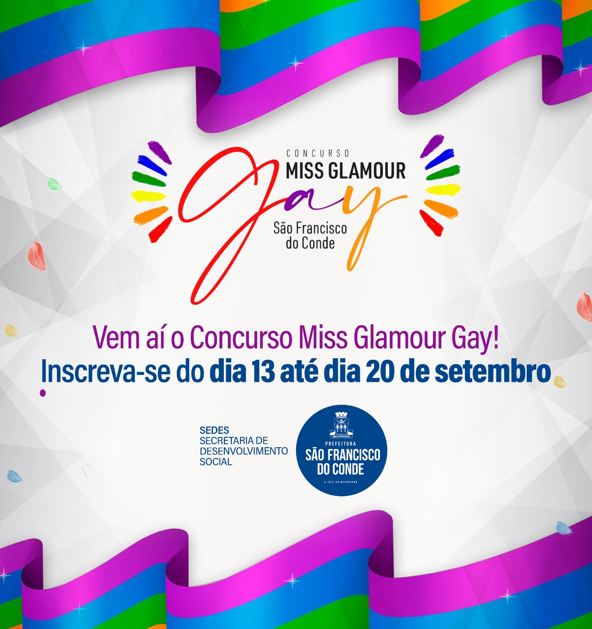 São Francisco do Conde lança edital do Concurso Miss Glamour Gay