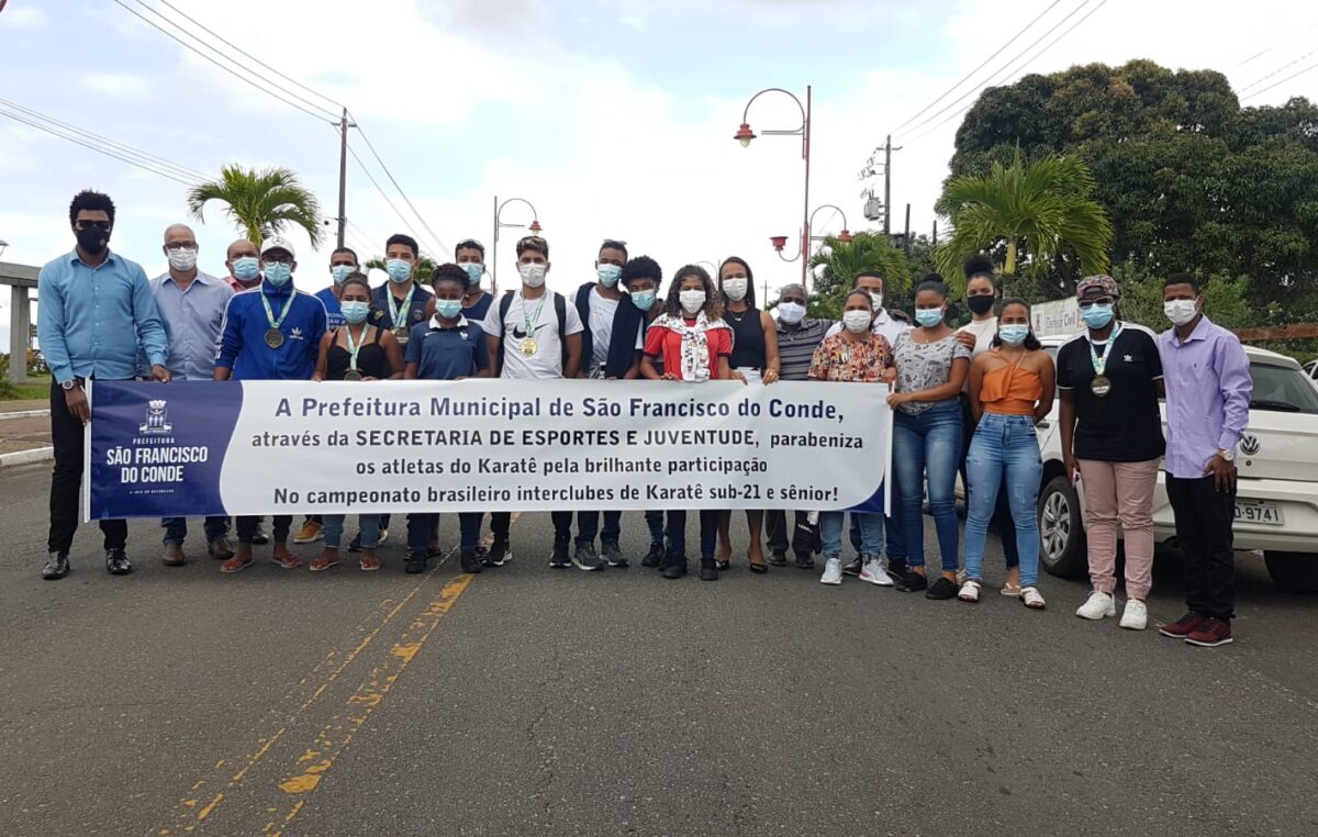 Atletas de São Francisco do Conde representaram a Bahia no Campeonato Brasileiro Interclubes de Karatê sub-21 e sênior