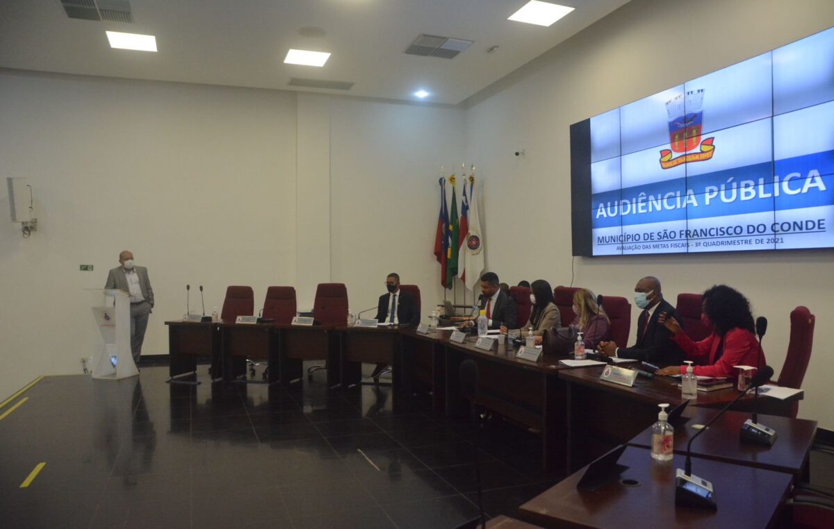 Audiência Pública aconteceu, na última terça-feira (22), para avaliação do cumprimento das metas fiscais do 3º quadrimestre de 2021