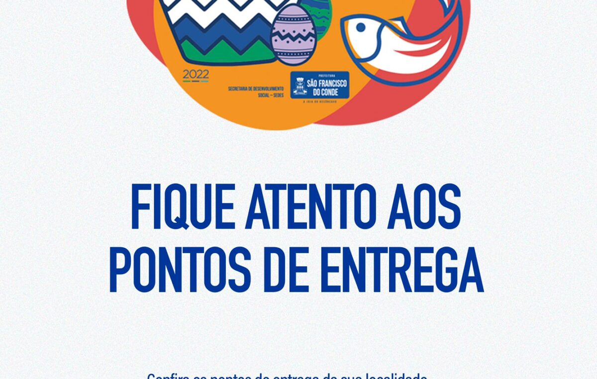 Confira o itinerário da entrega do Peixe e da Cesta da Semana Santa em 2022