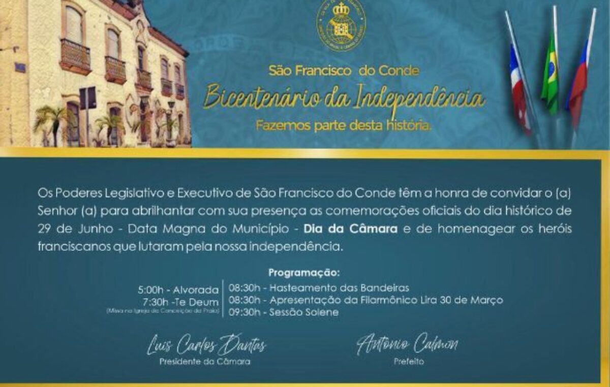 São Francisco do Conde: Bicentenário da independência