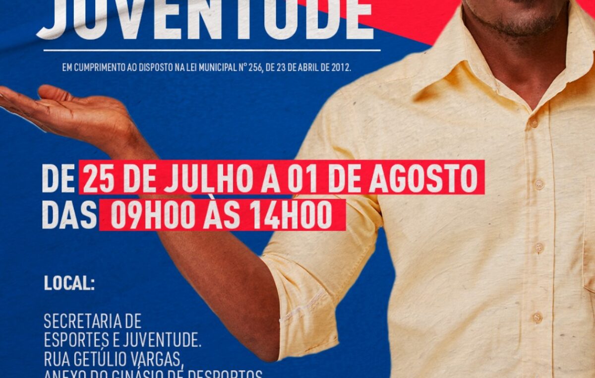 Inscrições abertas para representantes do Conselho Municipal da Juventude de São Francisco do Conde