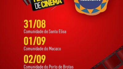 Festival de Cinema Joias do Recôncavo irá percorrer os bairros de São Francisco do Conde