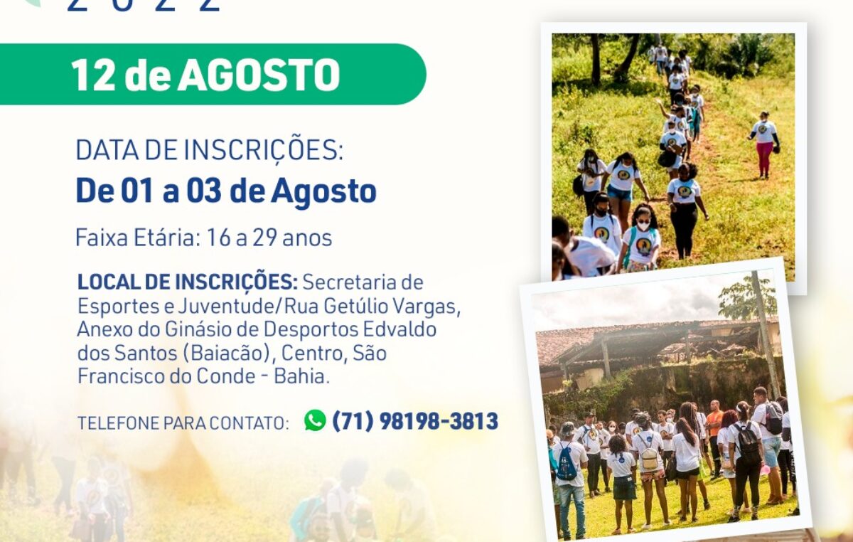Estão abertas as inscrições para a Trilha da Juventude