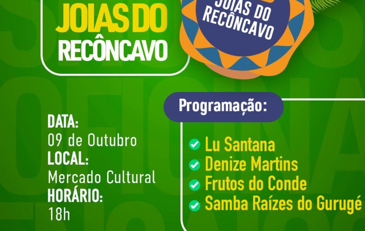 Confira a programação do Domingão Joias do Recôncavo