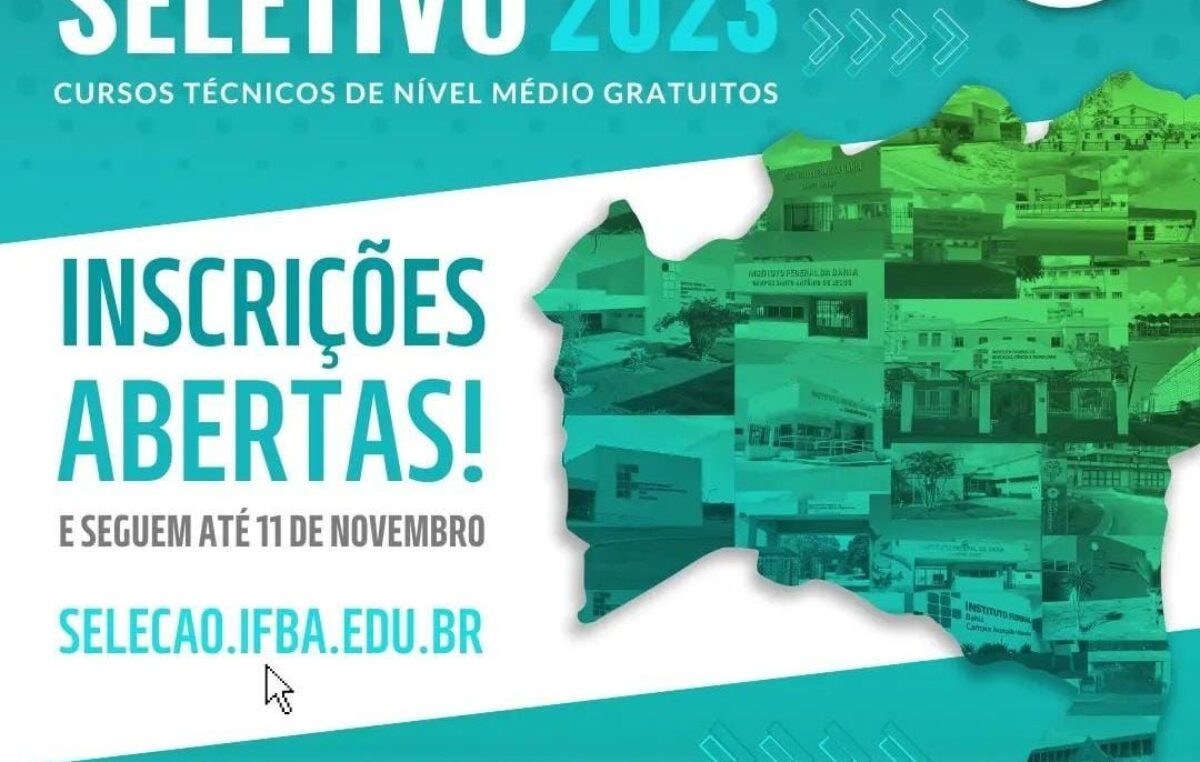 Nota de Utilidade Pública: Processo Seletivo IFBA 2023