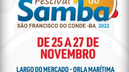 Festival do Samba será realizado de 25 a 27 de novembro