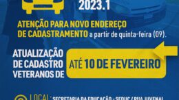 Atenção para o NOVO ENDEREÇO DE CADASTRAMENTO: Transporte Universitário 2023.1