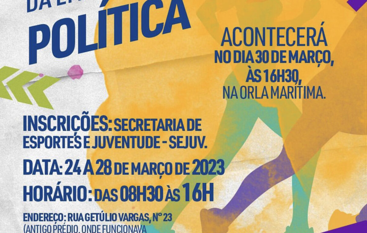 Corrida da Emancipação Política será realizada no dia 30 de março