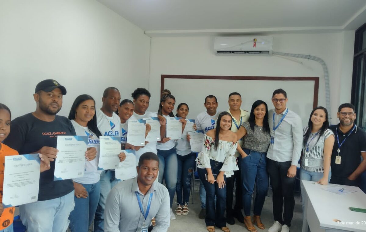 Acelera São Francisco do Conde: nesta terça-feira (07), alunos dos cursos de NR10 e NR33 foram certificados