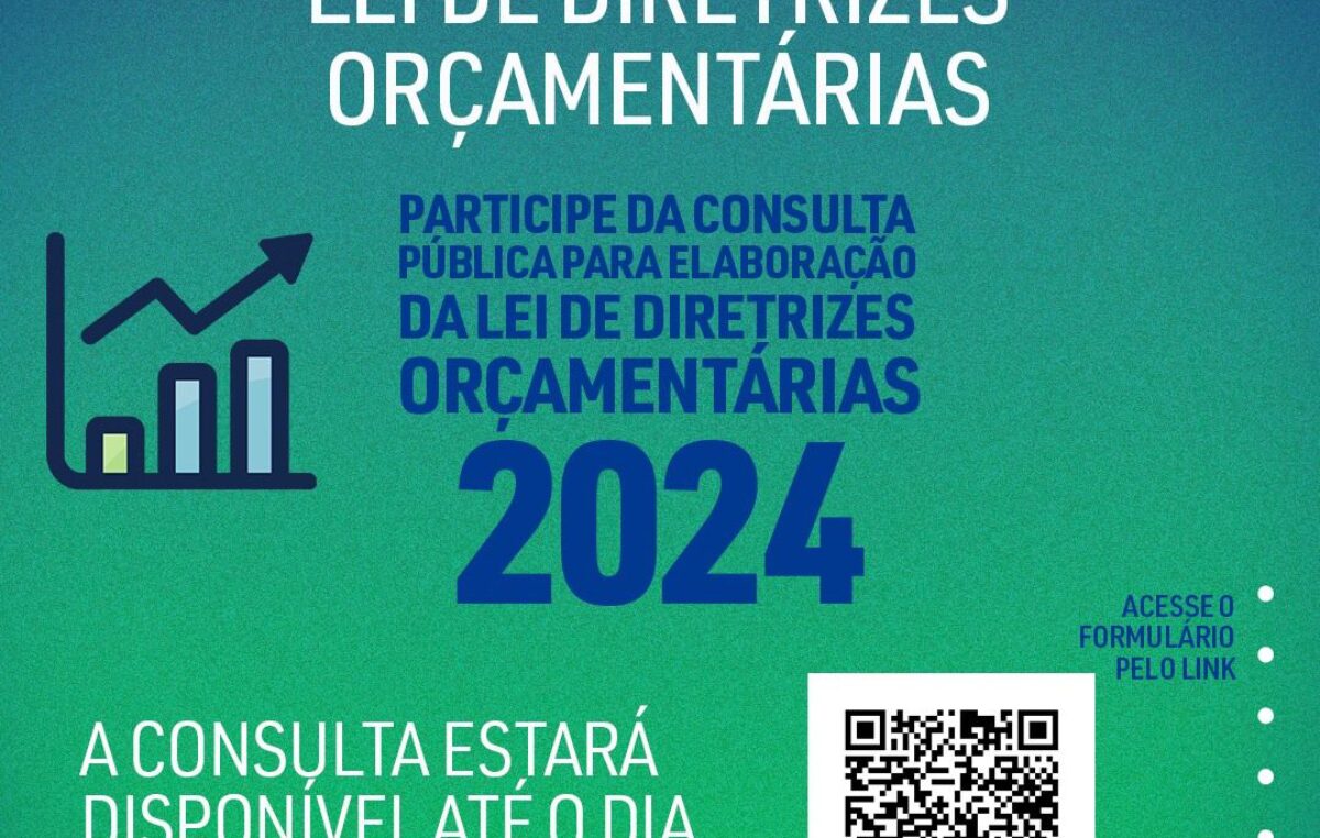 Prefeitura disponibiliza consulta pública on-line para LDO 2024