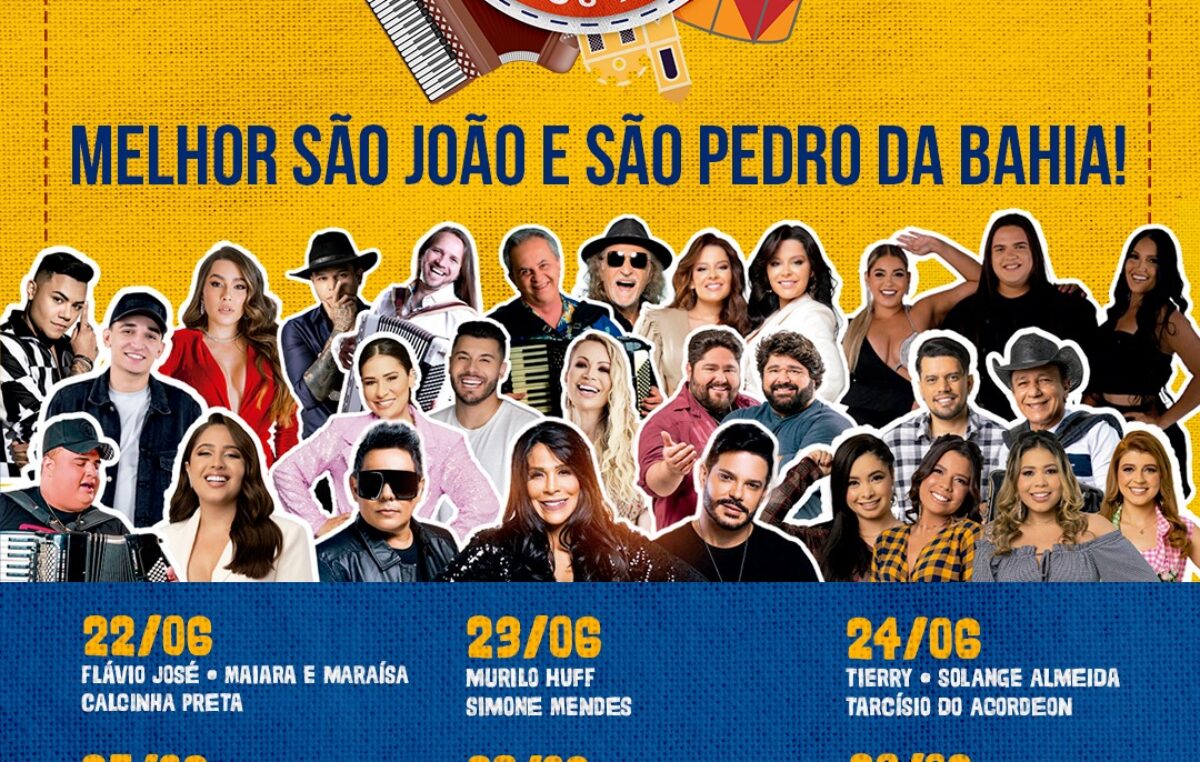 Confira a programação do maior São João e São Pedro da Bahia: O Arraiá Joia do Recôncavo 2023