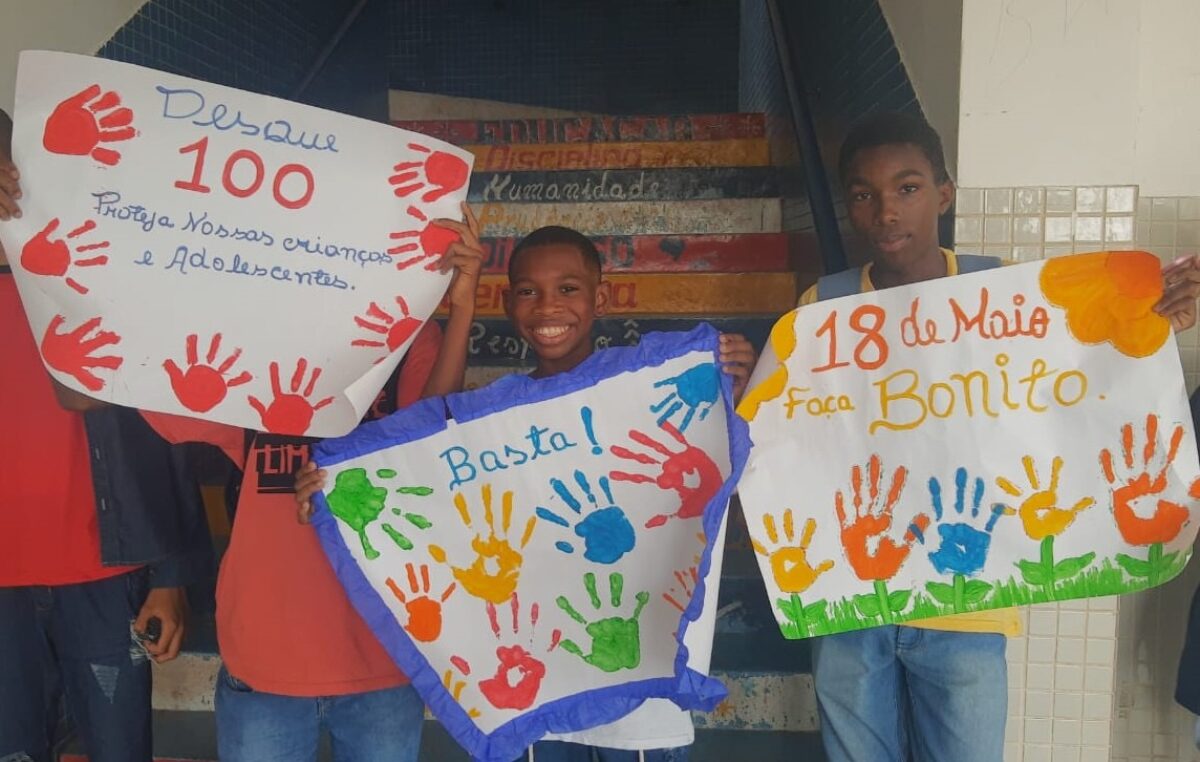 Escolas da Rede Municipal realizam campanha de conscientização em Referência ao Dia Nacional de Combate ao Abuso e à Exploração Sexual de Crianças e Adolescentes