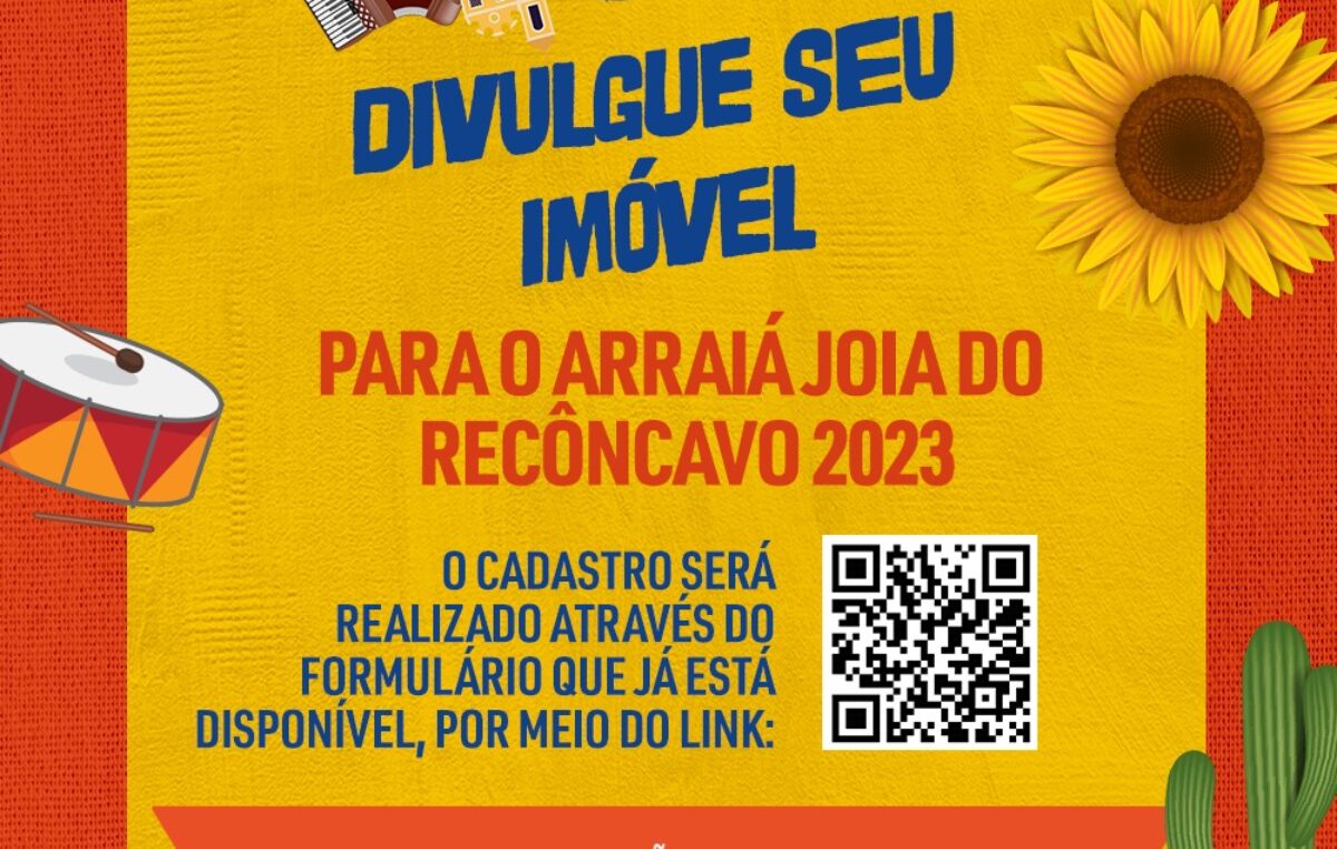Cadastro de imóveis de aluguel para o período junino acontece de 08 a 18 de maio