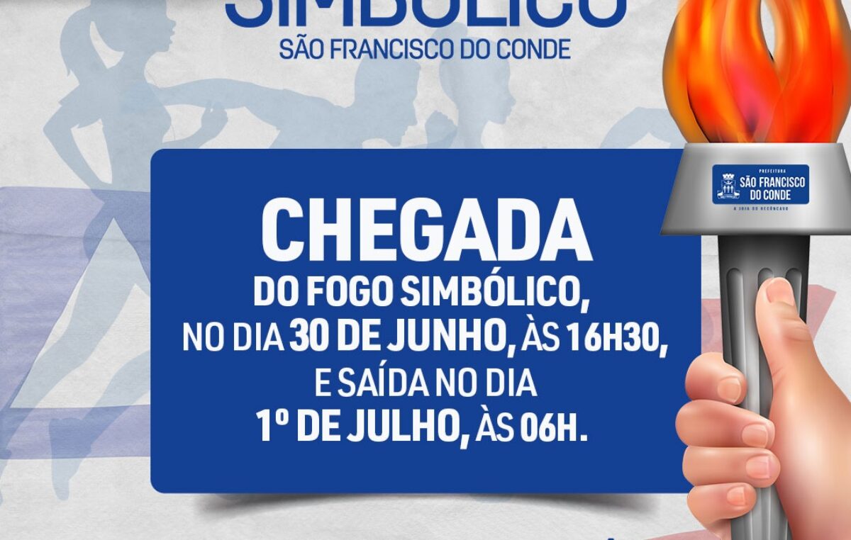Ato Cívico: Fogo simbólico do 2 de Julho chega à São Francisco do Conde no dia 30 de junho