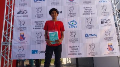 Estudante da Rede Municipal de Educação de São Francisco do Conde foi premiado com Certificado de Menção Honrosa da Olimpíada Brasileira de Matemática das Escolas Públicas  – OBMEP