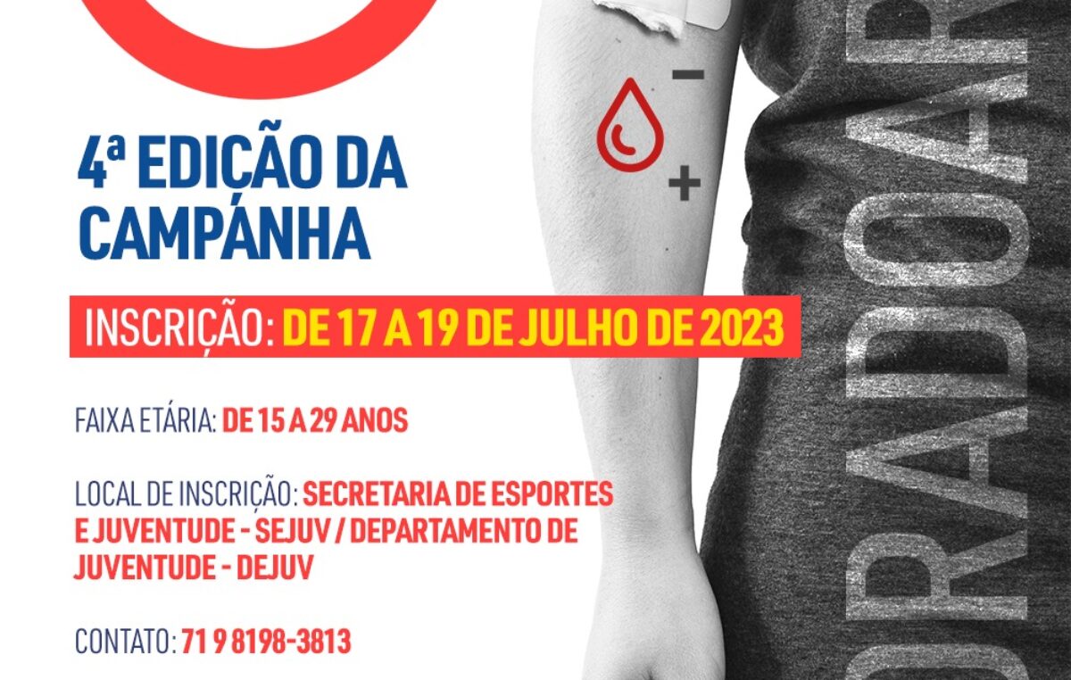 4ª EDIÇÃO DA CAMPANHA SANGUE JOVEM