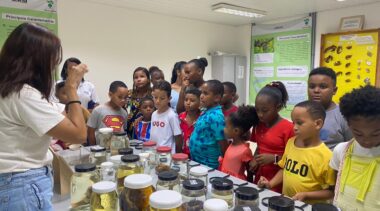 Crianças do SCFV do CRAS Coroado fazem visita a Sala Verde na SEDUC