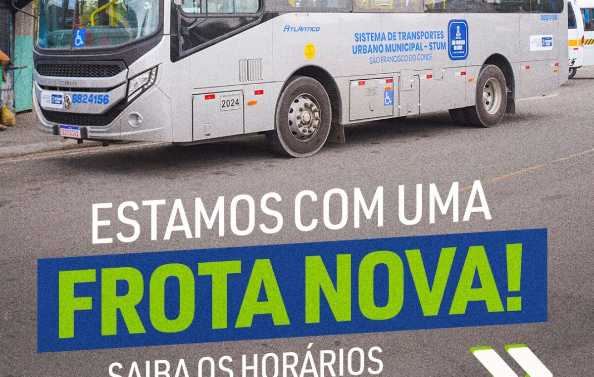 Um ano do sistema de ônibus urbano e nova frota