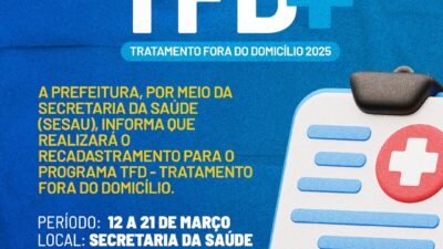 Recadastramento do Programa TFD 2025: Garantindo Assistência e Cuidado aos Pacientes