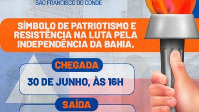 São Francisco do Conde se prepara para recepcionar mais uma vez o Fogo Simbólico 2 de Julho