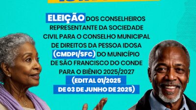 Prefeitura divulga edital para eleição dos conselheiros representantes da sociedade civil para o Conselho Municipal de Direitos da Pessoa Idosa