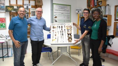 Prefeitura de São Francisco do Conde recebe doação de coleção de insetos para a Sala Verde