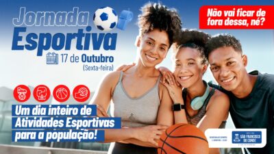 São Francisco do Conde realiza Jornada Esportiva nesta sexta-feira (17)