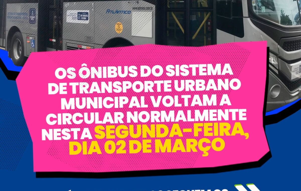Ônibus do Transporte Urbano voltam a circular normalmente em São Francisco do Conde