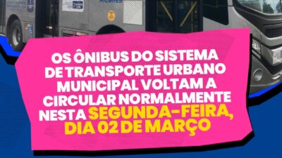 Ônibus do Transporte Urbano voltam a circular normalmente em São Francisco do Conde